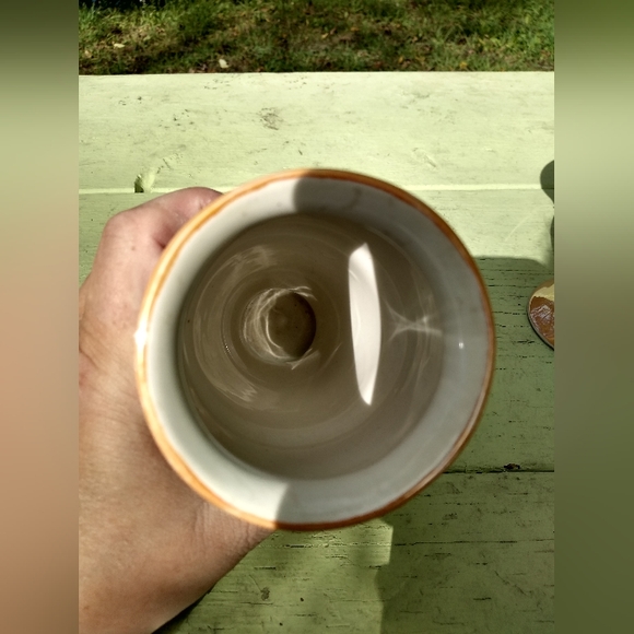 Two Orange Lustreware Vases, Noritake, Lancaster & Sons, Fishermen, Hanley UK - Picture 8 of 11